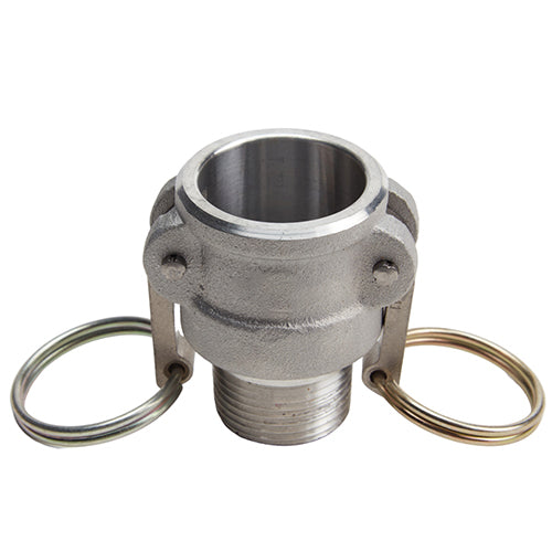 Aluminum 1" Female Camlock x 1" Male NPT (USA)