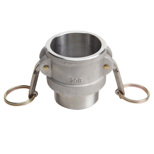 Actioncam Nilox Raccordo Camlock Tipo B In Acciaio Inox 316 - Femmina Camlock X Maschio NPT Da 2 Pollici, Per Tubazioni Industriali Connettore Rapido B200SS316 Per Tubazioni