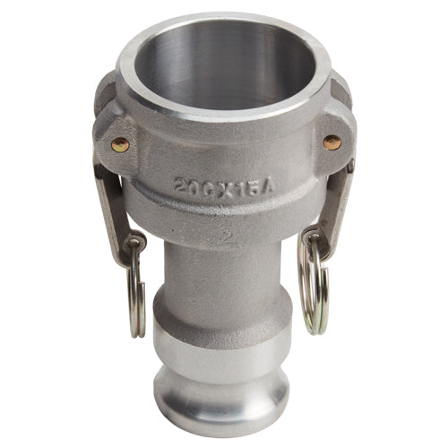 Adattatore Alluminio Per Pompe Rifiuti Adattatore Camlock Jumpsize DA1520 - Femmina 1-1/2" A Maschio 2" - Alluminio Per Pompe Aluminum 2" Female - Foto 8