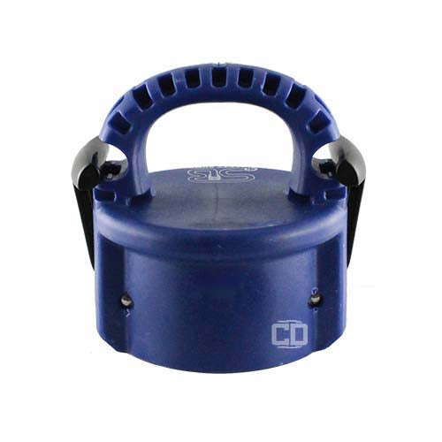 Blue 2" Polypropylene Female Safety Bump Cap