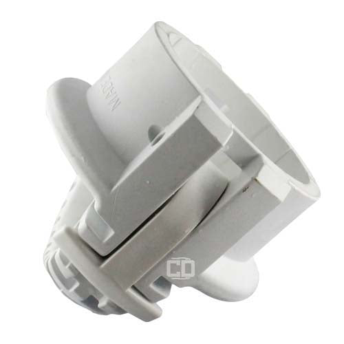 White 3" Food Grade Polypropylene Female Safety Bump Cap