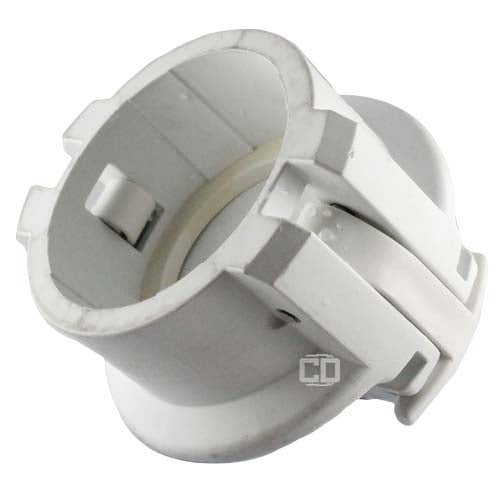 White 3" Food Grade Polypropylene Female Safety Bump Cap