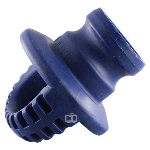 Blue 4" Polypropylene Male Safety Bump Plug