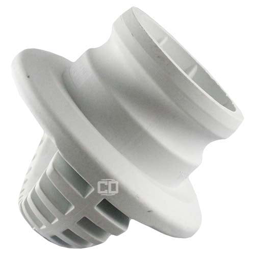 White 3" Food Grade Polypropylene Male Safety Bump Plug