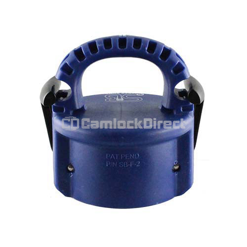 Blue 4" Polypropylene Female Safety Bump Cap