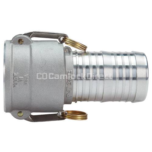 Aluminum 4" Swivel Female Camlock to Hose Shank (USA)