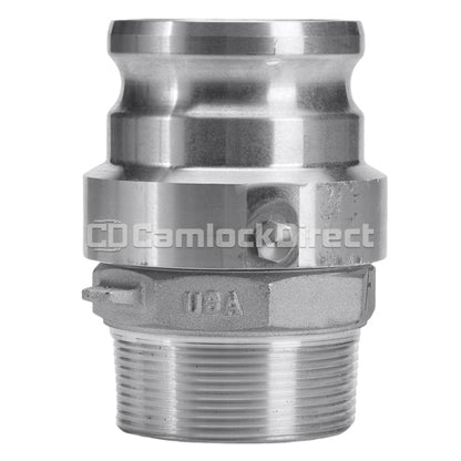 Aluminum 2" Swivel Male Camlock x 2" Male NPT (USA)