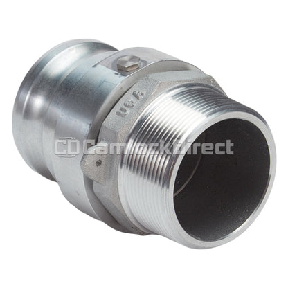 Aluminum 3" Swivel Male Camlock x 3" Male NPT (USA)