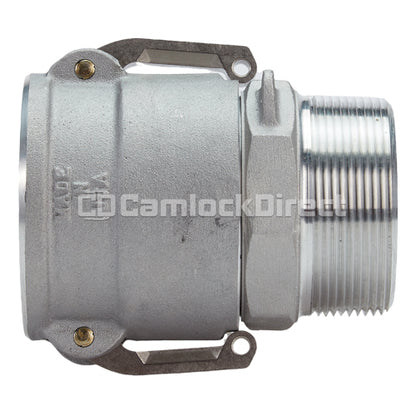 Aluminum 4" Swivel Female Camlock x 4" Male NPT (USA)