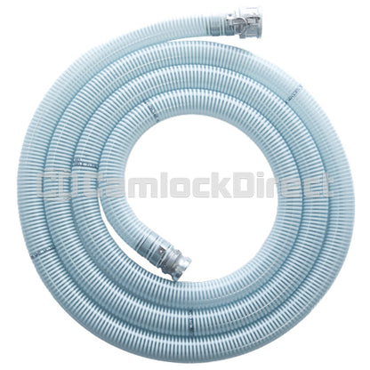 White - Clear 3" x 10' Camlock Suction Hose