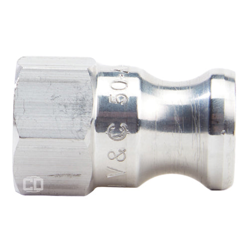 Aluminum 1/2" Male Camlock x 1/2" Female NPT