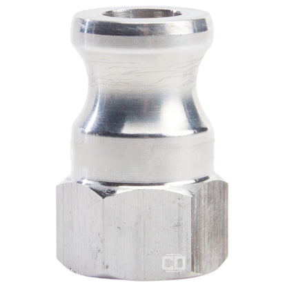 Aluminum 1/2" Male Camlock x 1/2" Female NPT