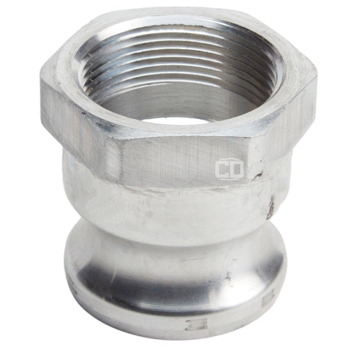 Aluminum 1 1/2" Male Camlock x 1 1/2" Female NPT