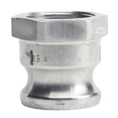 Aluminum 1 1/2" Male Camlock x 1 1/2" Female NPT