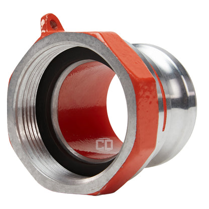 Aluminum 2 1/2" Male Camlock x 2 1/2" Female NH Fire Hose