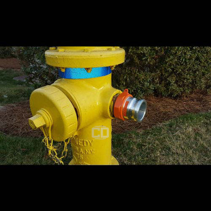 Aluminum 2 1/2" Male Camlock x 2 1/2" Female NH Fire Hose