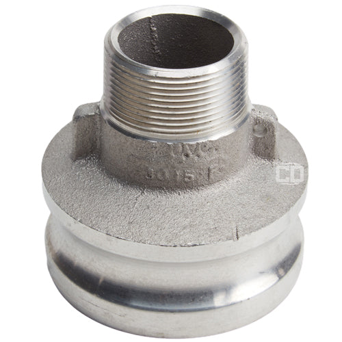 Aluminum 3" Male Camlock x 1 1/2" Male NPT