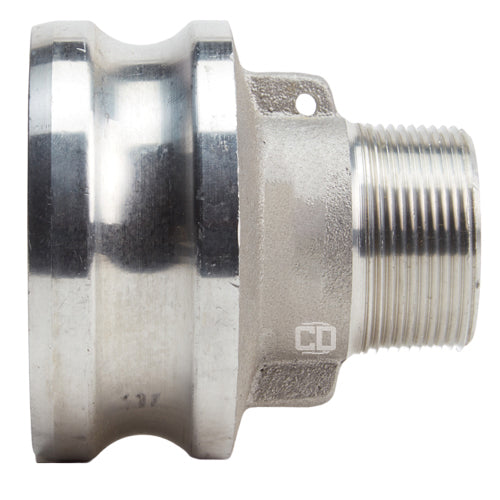 Aluminum 3" Male Camlock x 1 1/2" Male NPT