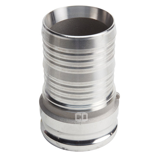 Aluminum 6" Male Camlock to Hose Shank