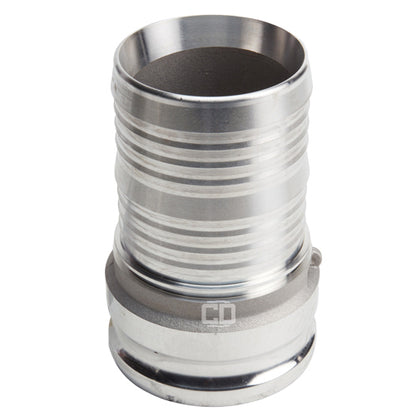 Aluminum 6" Male Camlock to Hose Shank