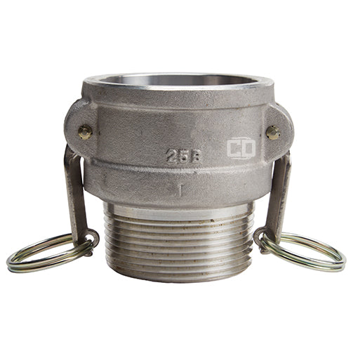 Aluminum 2 1/2" Female Camlock x 2 1/2" Male NPT