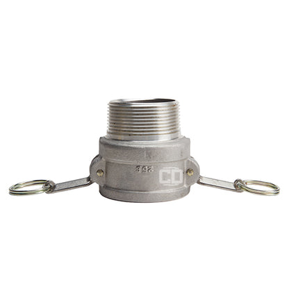 Aluminum 2 1/2" Female Camlock x 2 1/2" Male NPT
