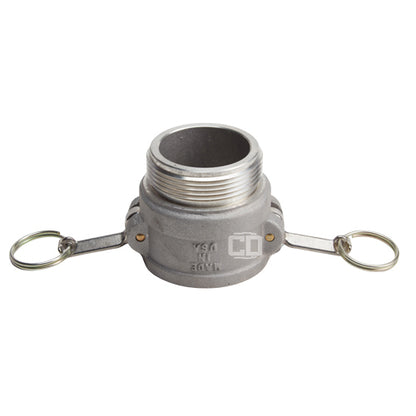 Aluminum 2 1/2" Female Camlock x 2 1/2" Male NH (USA)