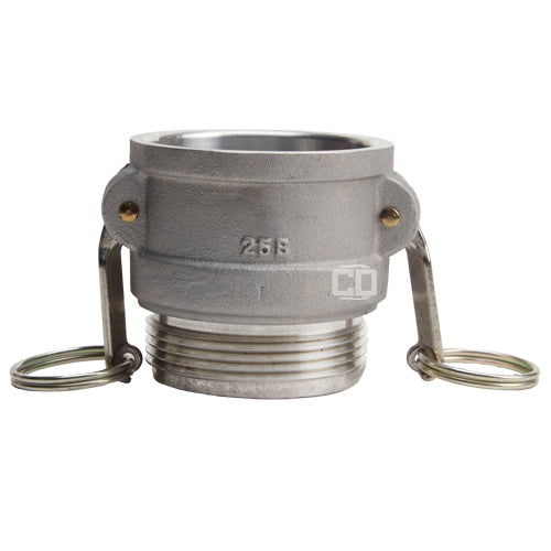 Aluminum 2 1/2" Female Camlock x 2 1/2" Male NH (USA)