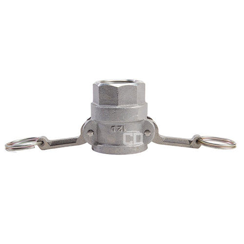 Aluminum 1 1/4" Female Camlock x 1 1/4" Female NPT