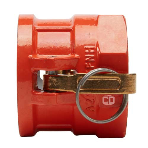 Aluminum 2 1/2" Female Camlock x 2 1/2" Female NH Fire Hose