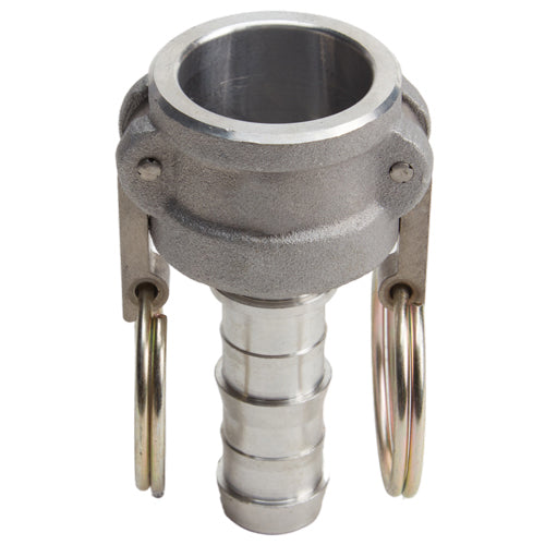 Aluminum 1/2" Female Camlock to Hose Shank