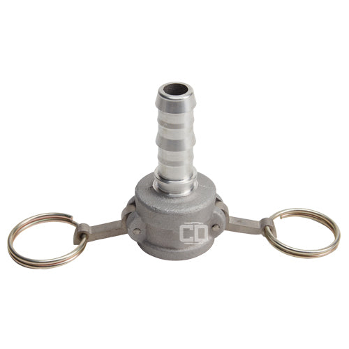 Aluminum 1/2" Female Camlock to Hose Shank