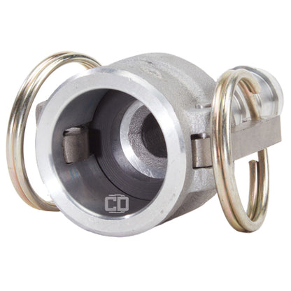 Aluminum 1/2" Female Camlock to Hose Shank