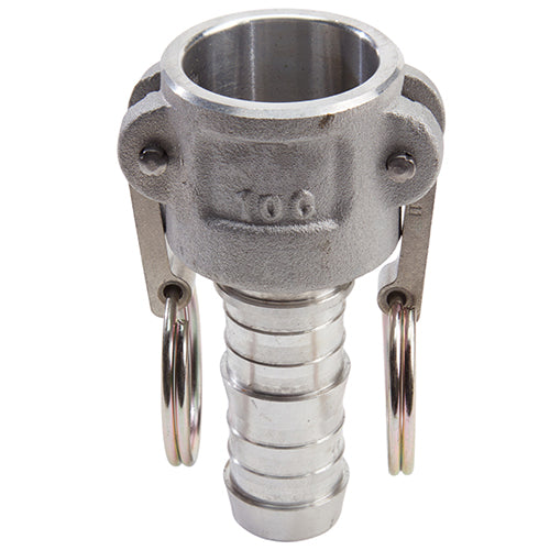 Aluminum 1" Female Camlock to Hose Shank (USA)