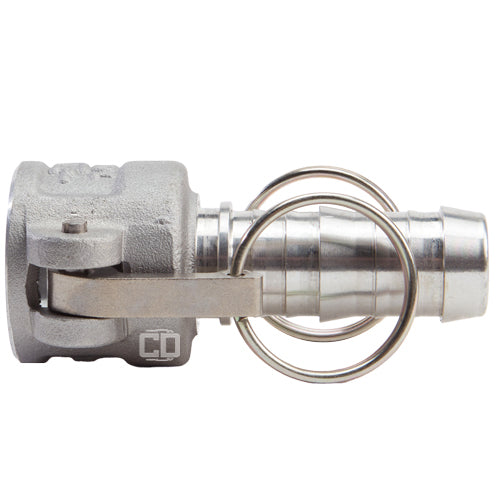 Aluminum 1" Female Camlock to Hose Shank (USA)