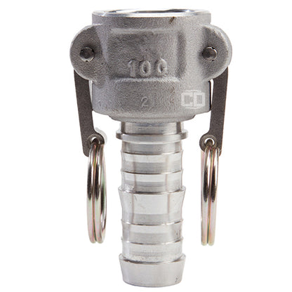 Aluminum 1" Female Camlock to Hose Shank (USA)