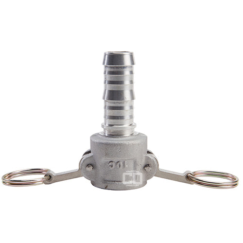 Aluminum 1" Female Camlock to Hose Shank (USA)