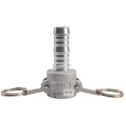 Aluminum 1" Female Camlock to Hose Shank (USA)