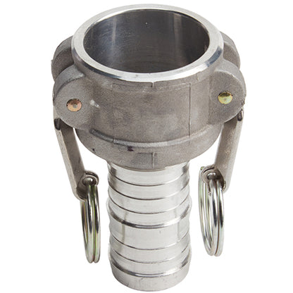Aluminum 1 1/2" Female Camlock to Hose Shank (USA)