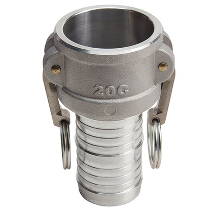 Aluminum 2" Female Camlock to Hose Shank