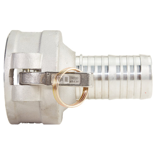 Aluminum 3" Female Camlock to 2" Hose Shank