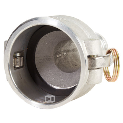 Aluminum 3" Female Camlock to 2" Hose Shank