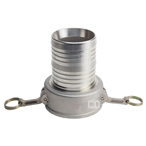 Aluminum 4" Female Camlock to Hose Shank (USA)