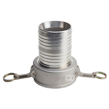 Aluminum 4" Female Camlock to Hose Shank (USA)