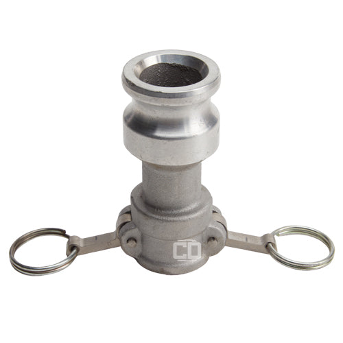 Aluminum 1" Female Camlock x 1 1/2" Male Camlock (USA)