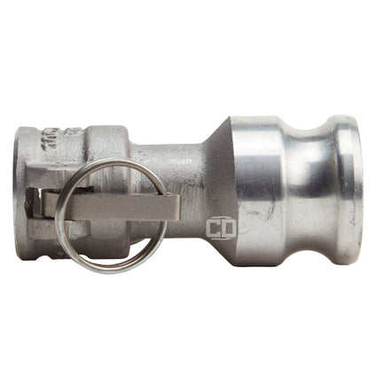 Aluminum 1" Female Camlock x 1 1/2" Male Camlock (USA)
