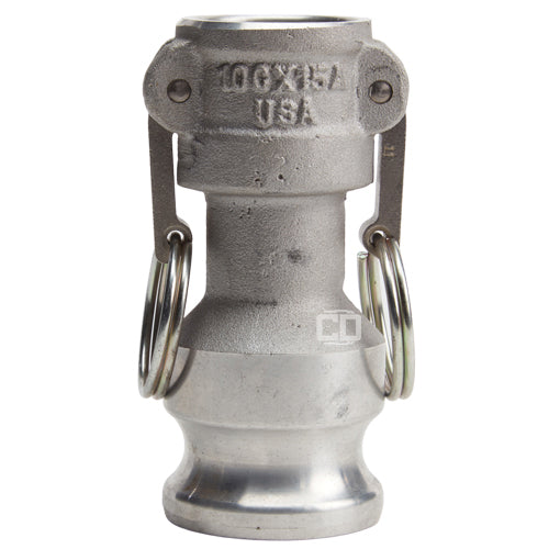Aluminum 1" Female Camlock x 1 1/2" Male Camlock (USA)