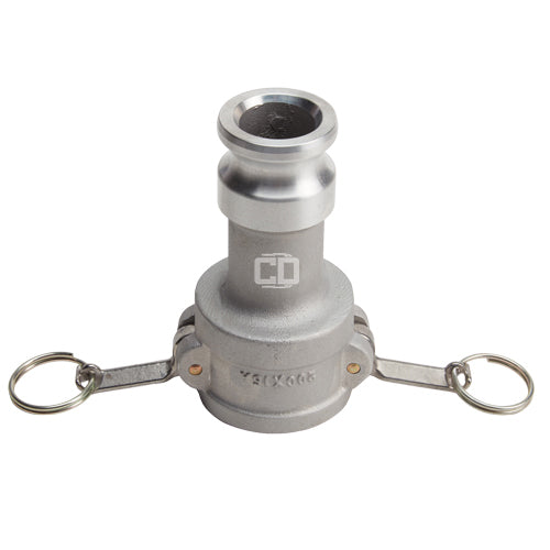 Aluminum 2" Female Camlock x 1 1/2" Male Camlock (USA)