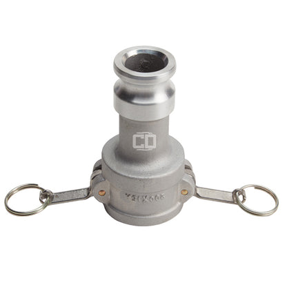Aluminum 2" Female Camlock x 1 1/2" Male Camlock (USA)