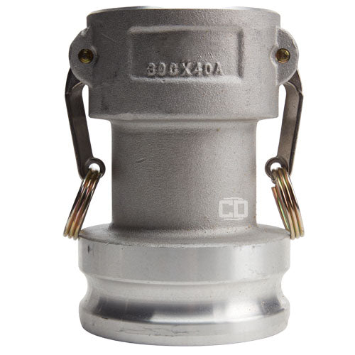 Aluminum 3" Female Camlock x 4" Male Camlock (USA)